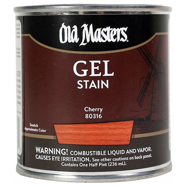 Old Masters 1/2 Pt Cherry Oil-Based Gel Stain 80316 - main